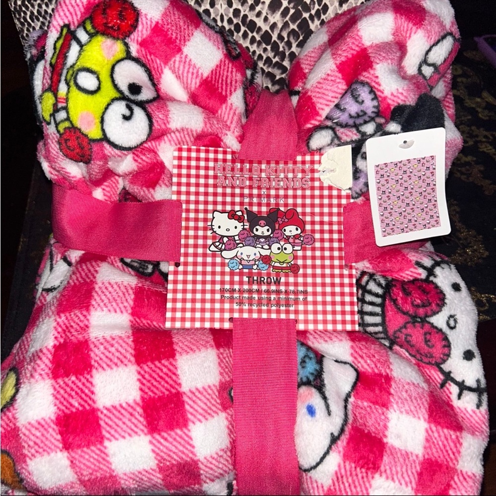Hello kitty & friends Keroppi etc Throw Blanket